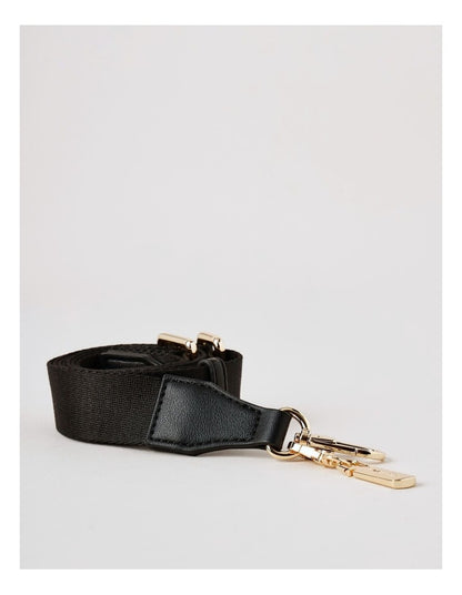 Cali Plain Bag Strap in Black