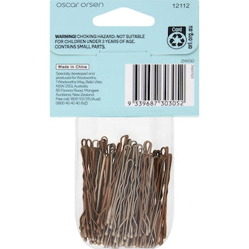 Oscar Orsen Rubberised Bobby Pins Secure Hold 80 pack