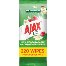 Ajax Antibacterial Disinfectant Wipes Vanilla Berries 110 x 2 pack