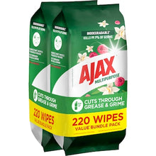 Ajax Antibacterial Disinfectant Wipes Vanilla Berries 110 x 2 pack