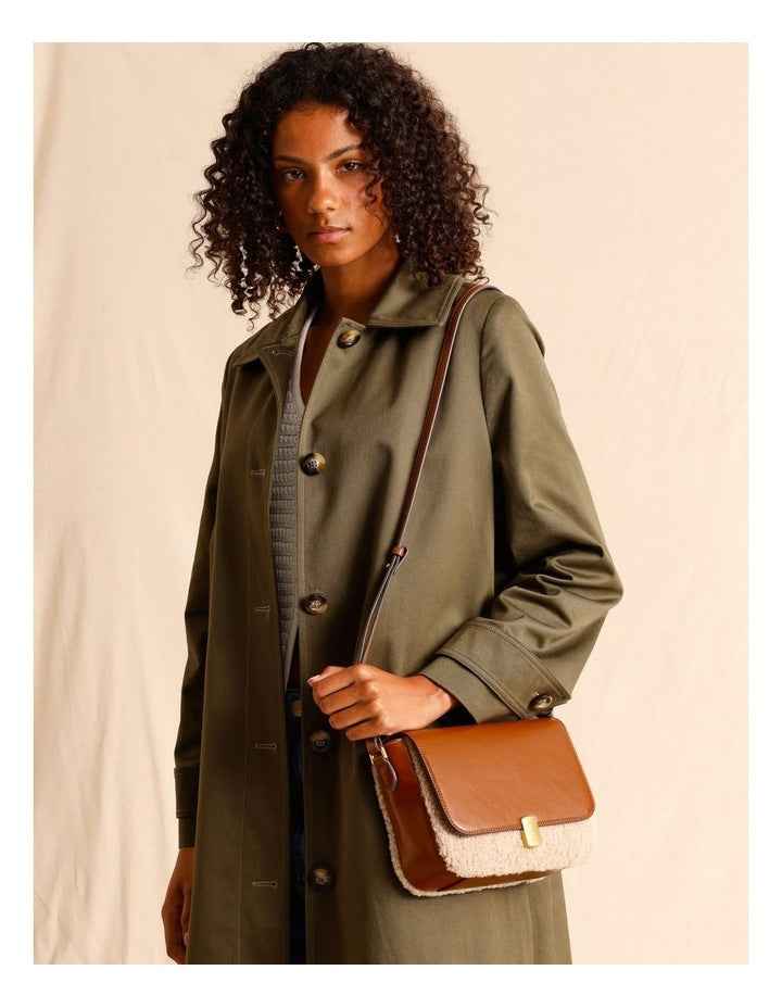 Imelda Crossbody Bag in Shearling
