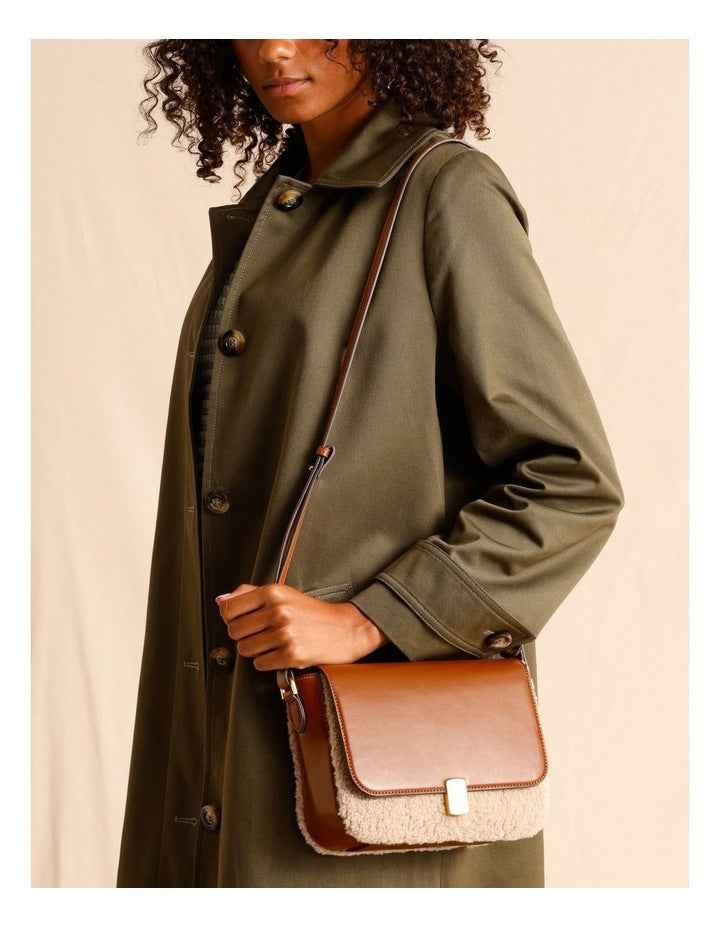Imelda Crossbody Bag in Shearling