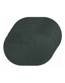 Hugo Vinyl Placemat 4 Pack in Dark Green