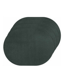 Hugo Vinyl Placemat 4 Pack in Dark Green