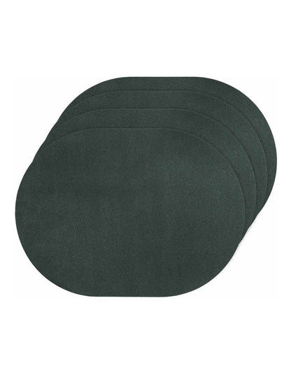 Hugo Vinyl Placemat 4 Pack in Dark Green