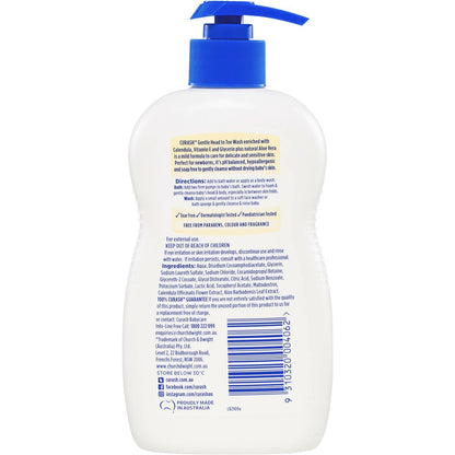 Curash Gentle Baby Head to Toe Wash 400ml