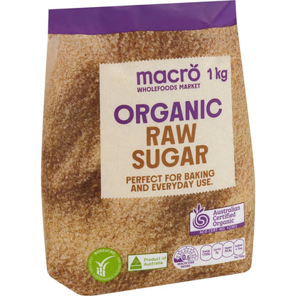 Macro Organic Raw Sugar Organic 1kg