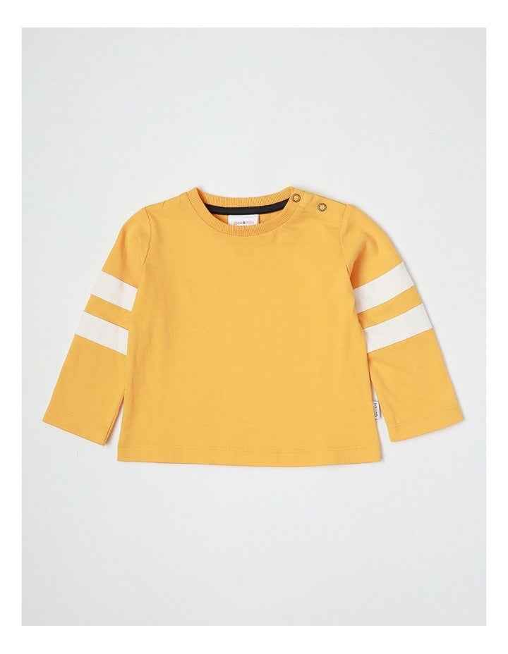 Clay Denim Overall & Restro Sport Tee Set in Multi