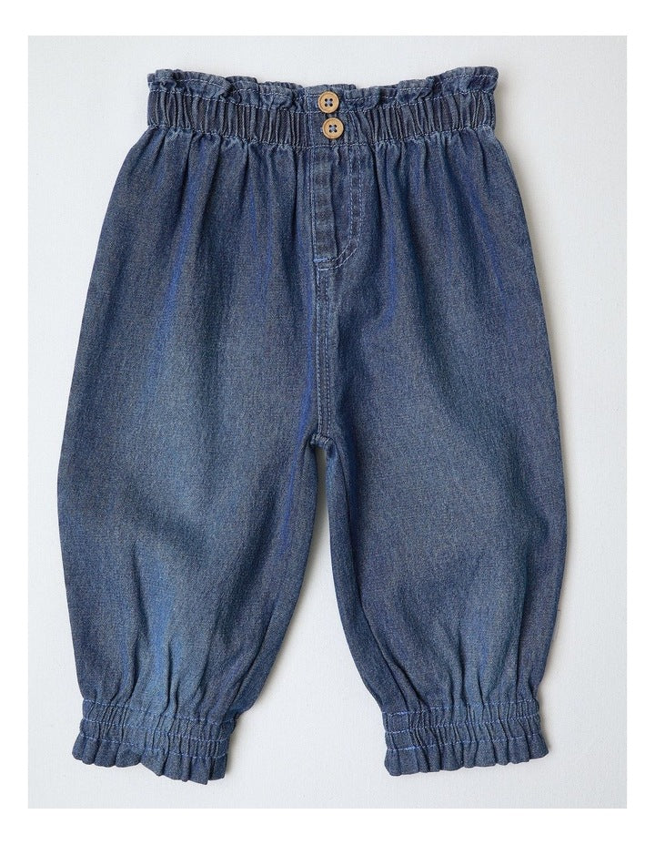 Scout Apple Top & Bottom Set in Blue