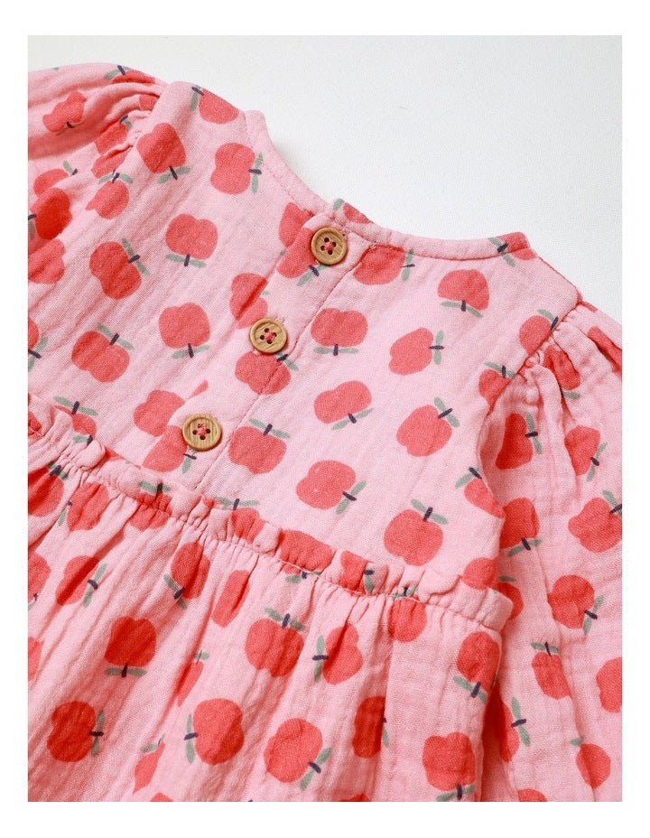 Scout Apple Top & Bottom Set in Blue