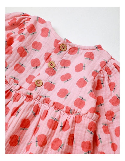 Scout Apple Top & Bottom Set in Blue