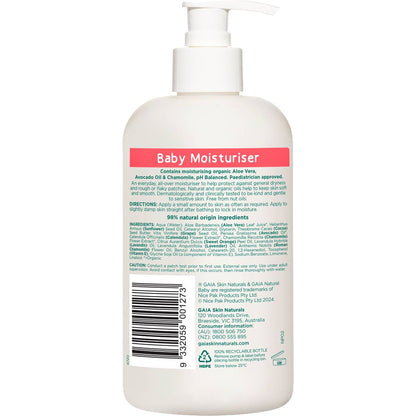Gaia Natural Baby Moisturiser 500mL
