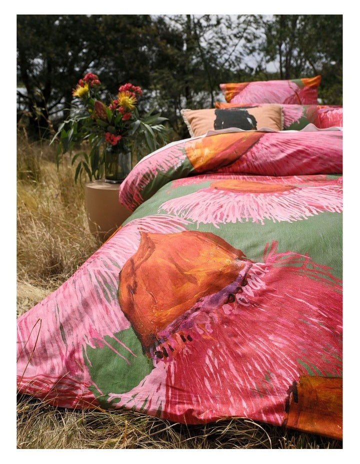 Magical Mop Top Quilt Cover Set in Green