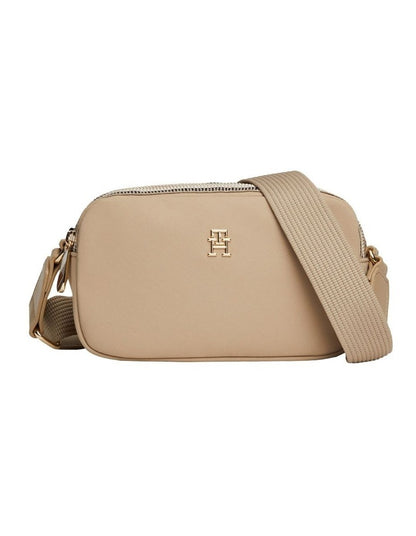 Signature Zip Camera Bag in Beige