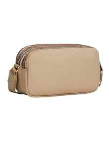 Signature Zip Camera Bag in Beige