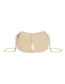 Heritage Chain Crossbody Bag in Beige