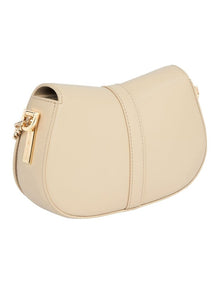 Heritage Chain Crossbody Bag in Beige