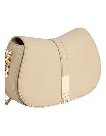 Heritage Chain Crossbody Bag in Beige