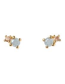 Fog Stud Earrings in Gold