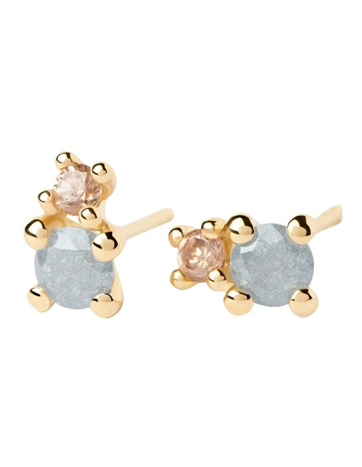 Fog Stud Earrings in Gold