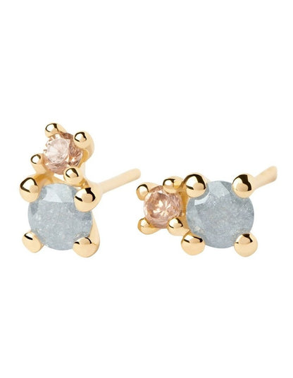 Fog Stud Earrings in Gold