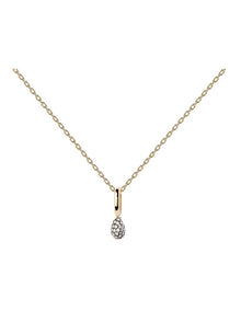 Pave Lava Necklace in Gold