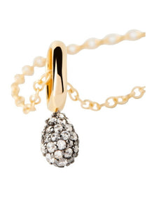 Pave Lava Necklace in Gold