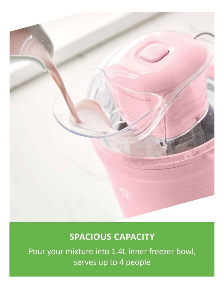 Ice Cream Maker Pink PFAS-free coating