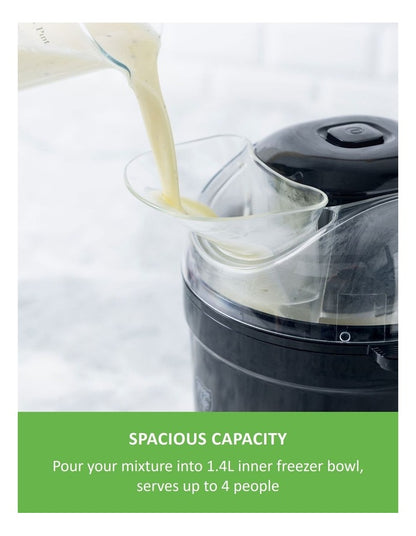 Ice Cream Maker Black PFAS-free coating