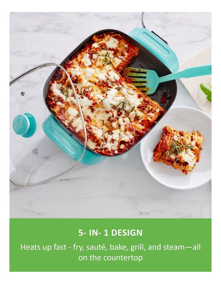 Electric Frypan in Turquoise