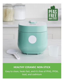 Rice Cooker Turquoise PFAS-free coating 1.2L
