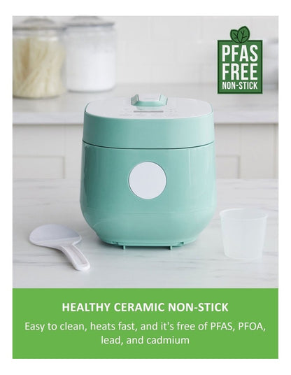 Rice Cooker Turquoise PFAS-free coating 1.2L