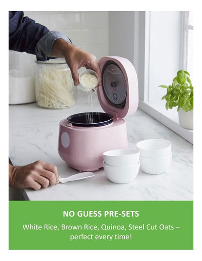 Rice Cooker Pink PFAS-free coating in 1.2L