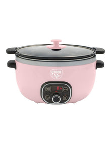 Healthy Cook Duo Slow Cooker in Pink