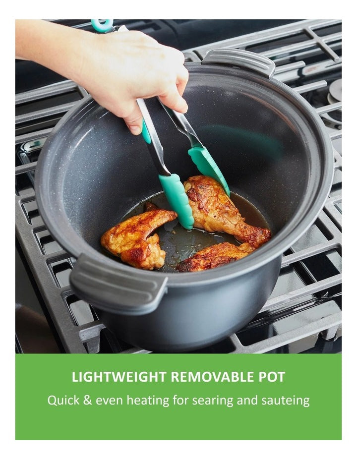 Healthy Cook Duo Slow Cooker in Pink
