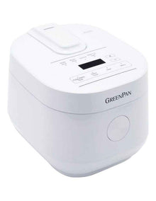 Rice Cooker White 2L/8 cups in White PFAS-free ceramic non-stick