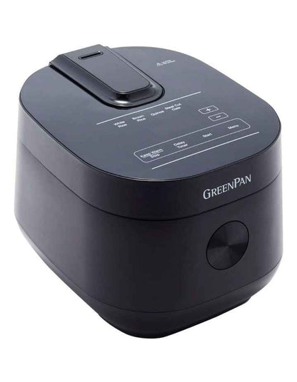 Rice Cooker 2L/8 cups PFAS-free ceramic non-stick in Black