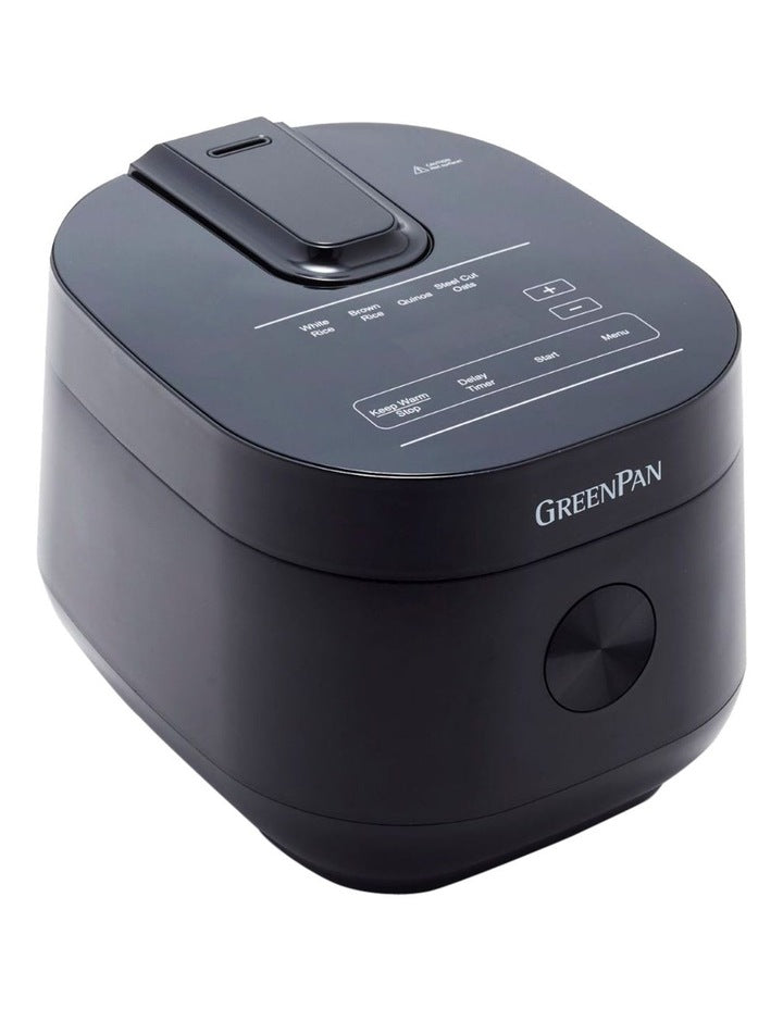 Rice Cooker 2L/8 cups PFAS-free ceramic non-stick in Black