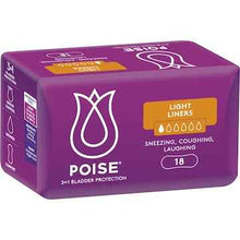 Poise Incontinence Liners Light 18 pack