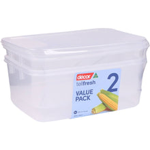 Decor Tellfresh Container Set Oblong 3L x 2 pack