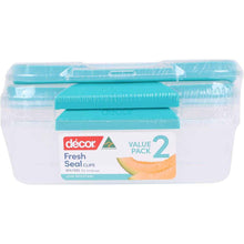 Decor Fresh Seal Clips Container Set Oblong 2L x 2 pack