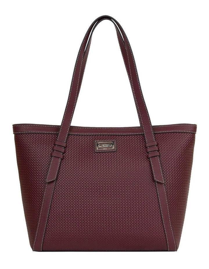 Helen Tote Bag in Merlot