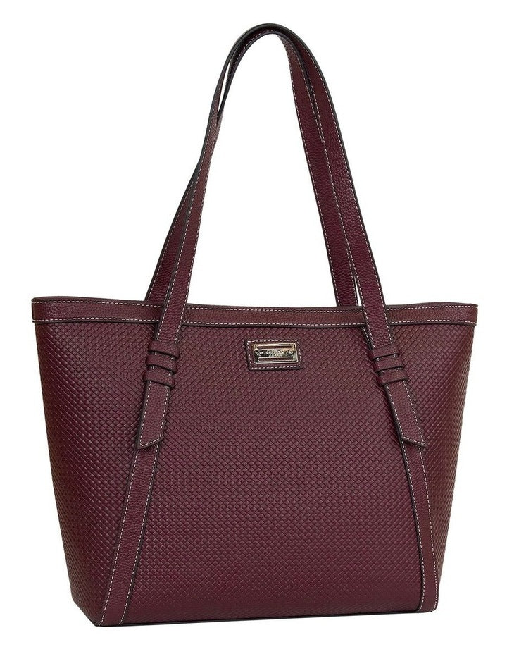 Helen Tote Bag in Merlot