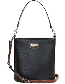 Valerie  Bucket Bag in Black