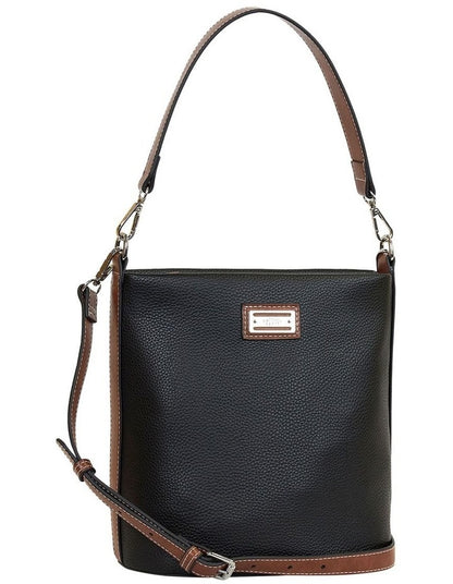 Valerie  Bucket Bag in Black