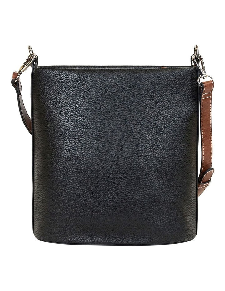 Valerie  Bucket Bag in Black
