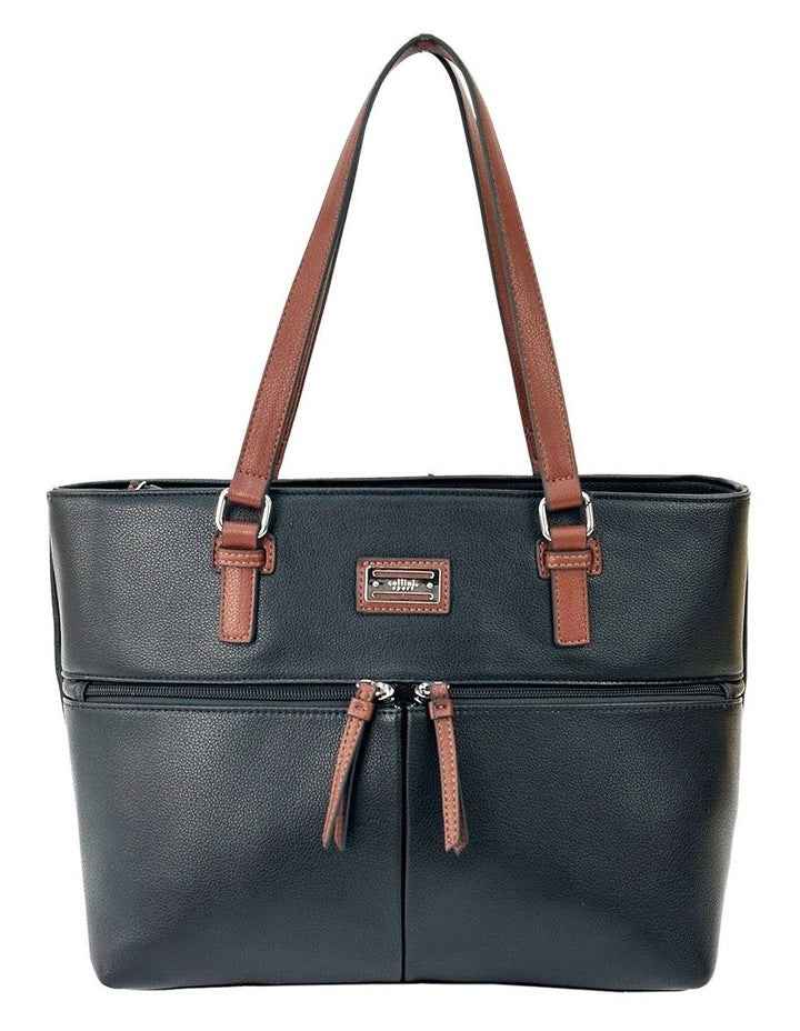 Edith Tote Bag in Black Multi