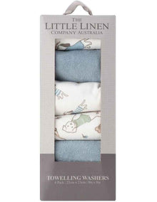 Towelling Barklife Dog Wash Cloth 6 Pack in Blue