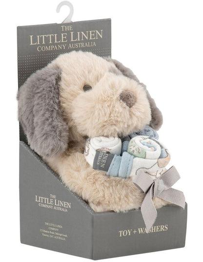Plush Toy & Washers Barklife Dog in Blue