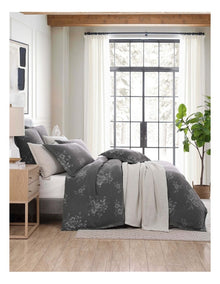 Maisey Quilt Cover Set in Grey